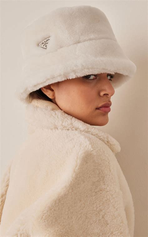 furry prada bucket hat